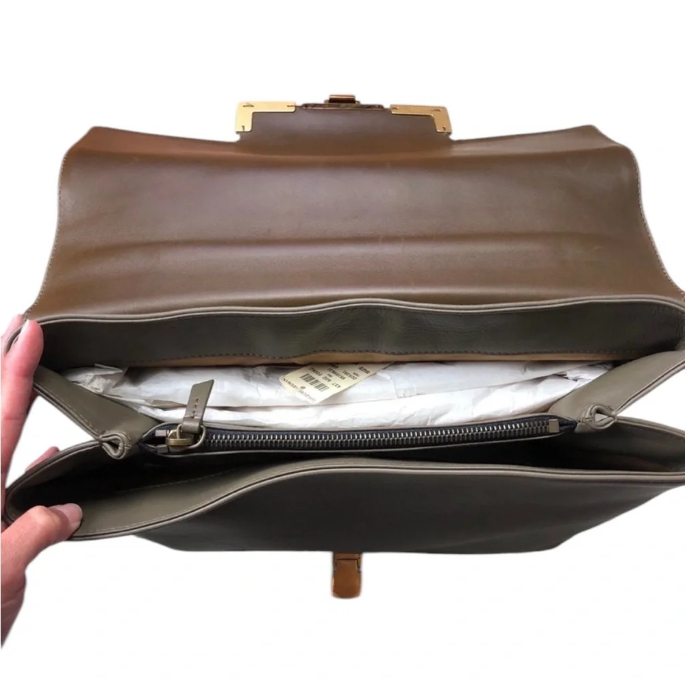 Lanvin | NWT Vintage Deadstock Miss Sartorial Calfskin Bag Taupe/Brown
